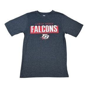 Flowery Branch Falcons Graphic T-Shirt Charcoal Grey Small Pel Athletic Sports